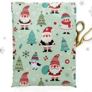 20 Woodland Santa 10x13 designer poly mailer